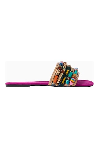 Kurt Geiger Southbank Beaded Flats Zarif Boncuk Detaylı Rahat Günlük Kadın Babet Çok Renkli