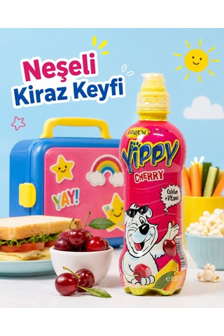 Rauch Yippy Kiraz Meyveli İçecek Akıllı Kapak Pet Şişe 12 x 330 ML