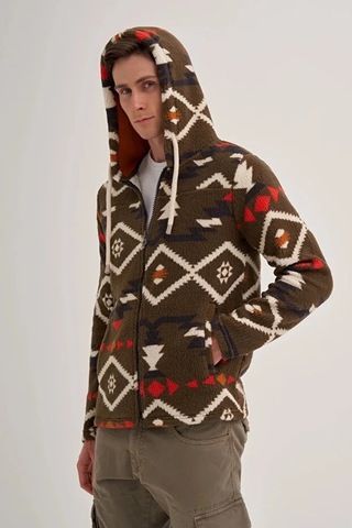 Cazador Cazador 50940 Kapş.yk. Sweat Hırka 25 Kış Haki