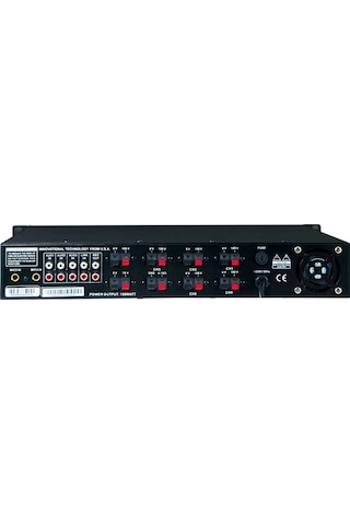 Westa Wm-250ut 250w 100v/70v/4-16 Ohm Usb/eko/bt/uk 6 Bölgeli 4 Mik Giriş Trafolu Anfi