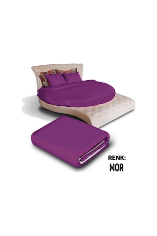 Sofaroom Yuvarlak Nevresim Takımı Mor