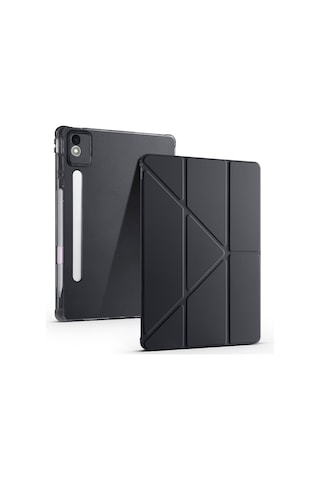 Teleplus Lenovo Idea Tab Pro 12.7 Tb-373fu Kılıf Trifolding Katlanabilir Smart Kalemlikli Kapak Kapaklı Kılıf