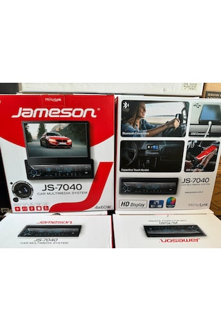 Jameson 7 İnç İndash Oto Teyp 4x60 Watt Usb/sd/fm Bluetooth Kamer
