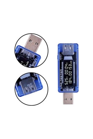 Cep Telefonu Şarj Test Kontrol Cihazı Pil Durumu Kapasite Akımı Usb Çıkışı Ölçer