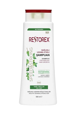 Restorex Sağlıklı Uzama Etkili Yağlı Saçlar İçin Şampuan 3 x 500 ML