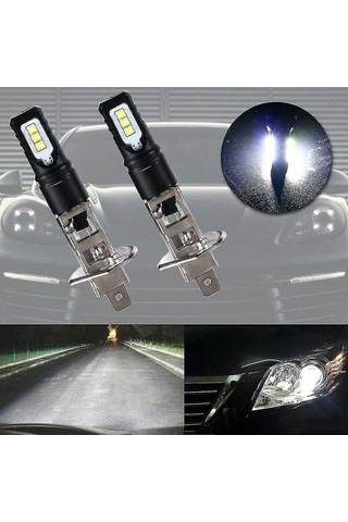 Singree 2x H1 6000k Süper Parlak Led Far Kit - 6000 Lümen, Yüksek Işık, Kolay Kurulum, Uzun Ömür