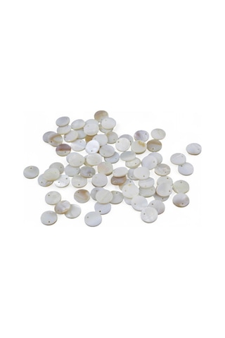 12 Mm Yandan Delikli Sedef Boncuk 35 Adet