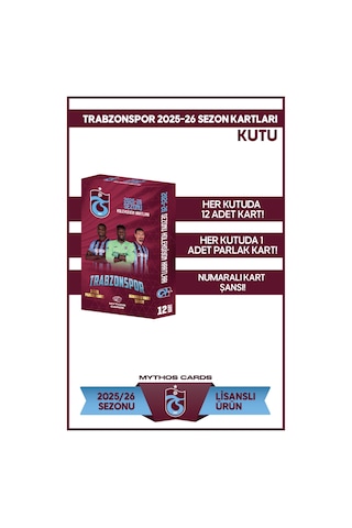 Trabzonspor 2025-26 Sezon Kartları - Kutu