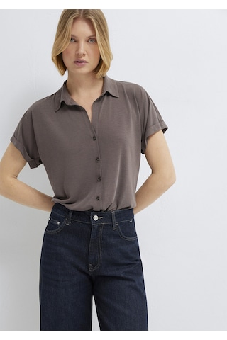 Mavi - Soft-premium Kahverengi Tencel Modal Karışımlı Gömlek 168081-87537