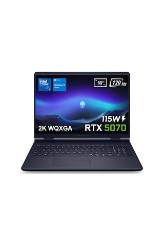 Dell Alienware 16 Aurora AC16250-C932157W i9-270H 32 GB DDR5 1 TB SSD RTX5070 16" W11H Dizüstü Bilgisayarı