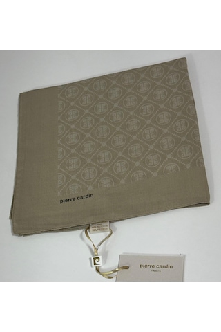 Pierre Cardin Elegans Monogram Eşarp - 1090750 -933 Açık Vizon Açık Vizon