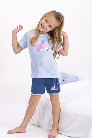 Rolypoly Sleeping Fish Buz Mavisi Kız Çocuk Şort Takım 5274-26762 Buz Mavi