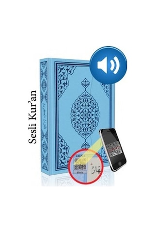 Kuranı Kerim Bilgisayar Hatlı Mavi Renk Orta Boy