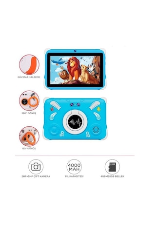 Torima T15 4 GB +128 GB Çocuk Tableti + Kılıf