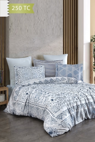 Varol 250 Tc Bambu Karışımlı Pamuk Saten Nevresim Takımı Family Size - Jesolo Çok Renkli