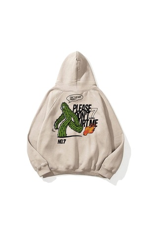 Startmore Unisex Please Dont Hurt Me Sweatshirt Hoodie Gri Gri