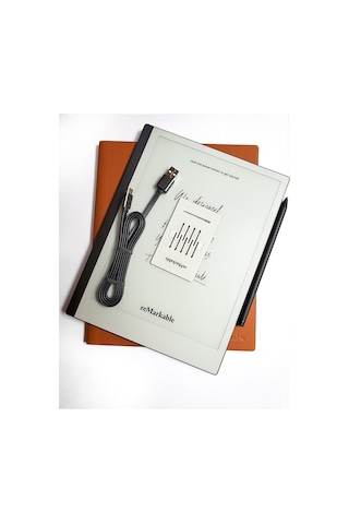 Remarkable 2 Digital Paper Tablet + Marker Plus + Kapaklı Kılıf Kahverengi