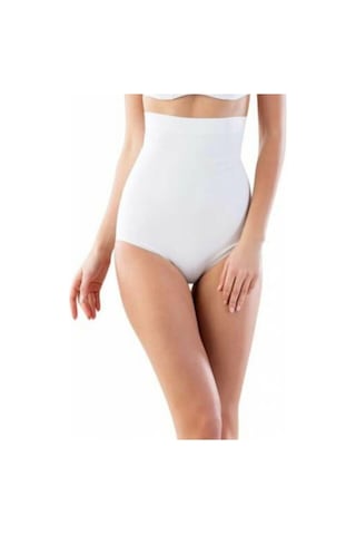 Slip Yüksek Bel Korse Beyaz 1 Beden Incelme Garantili Beyaz