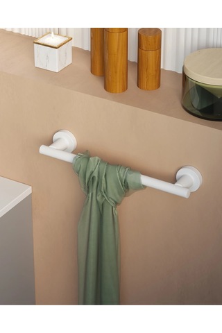 Tecno White Havluluk, Uzun, 33 Cm - Mat Beyaz Mat Beyaz