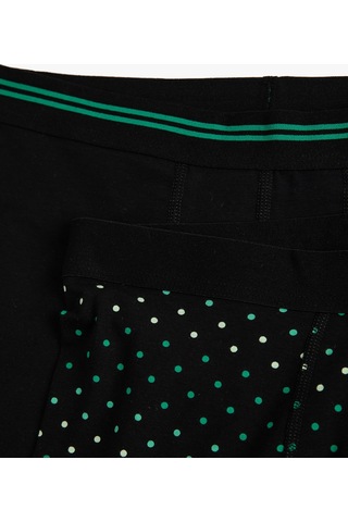 Koton 2'Li Boxer Seti Puantiyeli Siyah Desenli 3Slm90043Mk 3Slm90043Mk25G