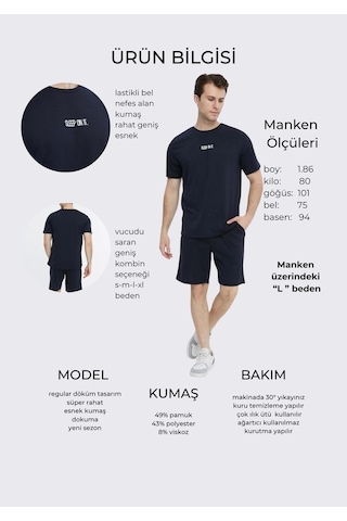 Bella Dossi Erkek Şortlu Takim Sleep Lacivert