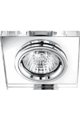 Kda820 7w Gu5.3 Kare Aynalı Spot Kasası Günışığı Rengi Ampül Dahildir Şeffaf