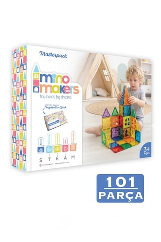 Mino Makers 101 Parça Manyetik Bloklar Mıknatıslı Bloklar Oyuncak