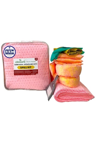 Semedis Kimyasal Dökülme Kiti 35 Litre Pembe