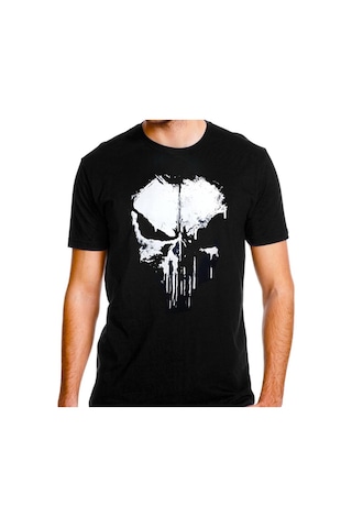 Alfa Giyim Punisher Siyah Baskılı Tişört Alfa Giyim Punisher Siyah Baskılı Tişört