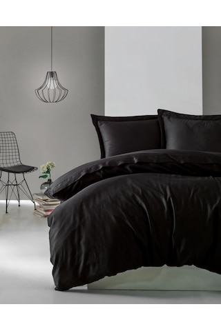 Cotton Box Elegant Saten Tek Kişilik Nevresim Takımı Siyah