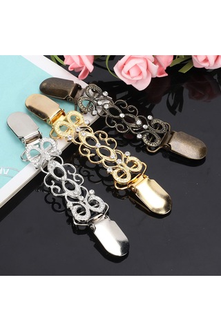 Lemestar Kadın İçin Çinko Alyüminyum Gömlek Kartigan Shawl Kelebek Desenli Kolluk Klembi 3 Adet - Dayanıklı, Güzellik Katıyor Çok Renkli