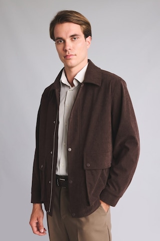 Defacto Slim Fit Polo Yaka Cepli Astarlı Çıtçıtlı Fitilli Kadife Mont H1901ax26aubn335 Kahve-bn335