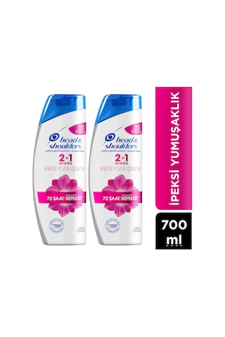 Head & Shoulders İpeksi Yumuşaklık 2'si 1 Arada Kepeğe Karşı Etkili Şampuan 2 x 350 ML