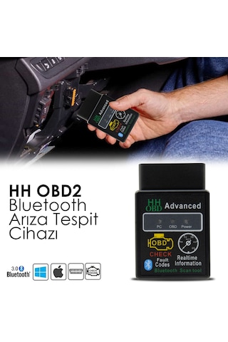 Megaotomarket Elm 327 Arıza Tespit Cihazı Obd2 Arıza Okuma Silme Bluetooth Ios