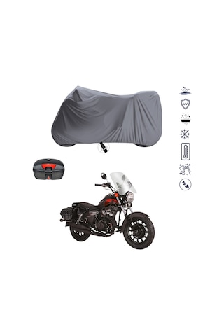Kuba Superlight 150 Arka Çanta Uyumlu Motosiklet Branda Su Geçirmez Motor Branda