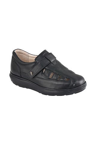 Dr Comfort Dr.comfort Dr.7100 Erkek Ortopedik Sandalet Rocker Bottom Tabanlı El Yapımı Vejetal Deri Siyah