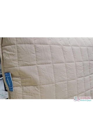 Çift Kişilik Yorgan + Yastık Hediyeli Kum Bej