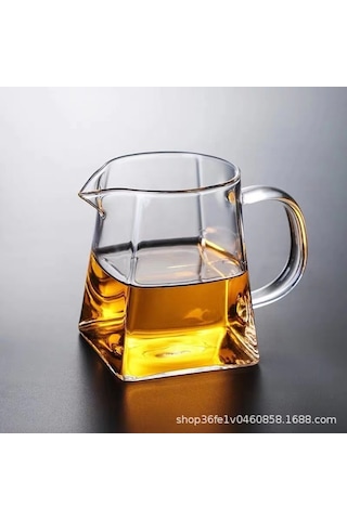 Mufunye 550ml Cam Kare Çaydanlık: Paslanmaz Çelik Filtre İle Isıya Dayanıklı, Evde Pratik Çay Hazırlama Aleti Renkli