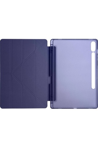 Samsung Uyumlu Galaxy Tab S10 Plus X820 12.4 Darbe Korumalı Kalemlikli Smart Cover Kılıf Kapaklı