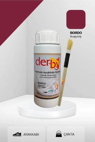 Derby Bordo Kanvas - Bez / Kumaş Ayakkabı Boyası 100 Ml
