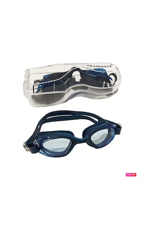 Avessa 3'lü Yetişkin Havuz Set GS3 Gözlük + Bone + Tıkaç Mavi Beyaz