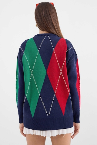 Gabria Baklava Desen Kazak Lacivert