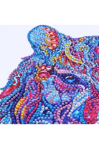 Monyee 30x30cm Yarı Tamamlanmış Özel Şekil Elmas Boyama, Ev Dekorasyonu İçin Dıy El Sanatı Seti Diğer