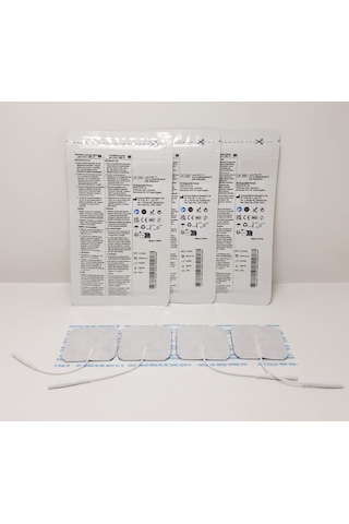 Tens Elektrod Pedi 5x5 Cm Kablolu 4lü Paket 3 Adet