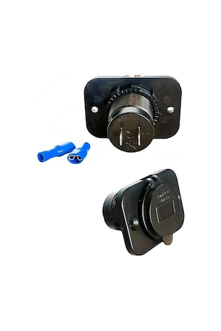 Shuıvan İkili Usb Söketi + Voltmetre Göstergeli Kapaklı-1200