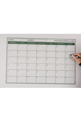 Mini Aylık Planlayıcı Statik Kağıt Tahta