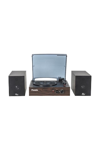 Fomix Fm200 Turntable Bluetooth Hoparlörlü Ahşap Pikap Çalar