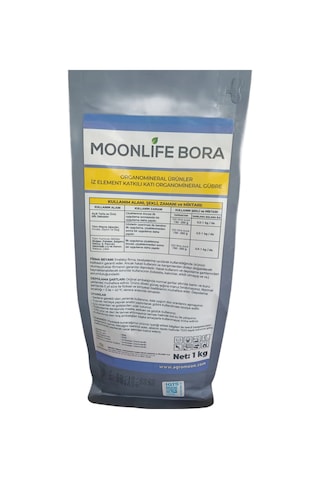 Moonlife Bora İz Element Katkılı Organomineral Gübre 1kg 1 KG