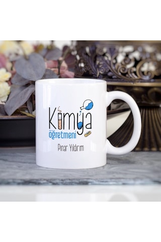 Kişiye Özel Kimya Öğretmeni Kupa Bardak Hb00098a