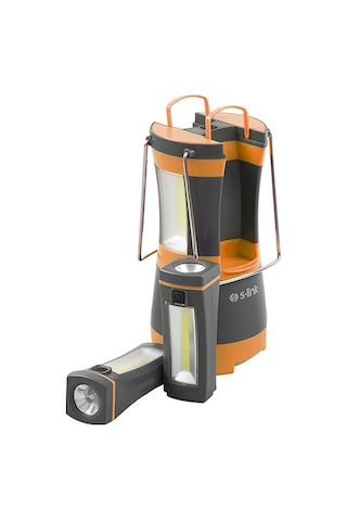 S-Link Sl-8701 Turuncu 2x2w Kamp Lambası El Feneri Turuncu